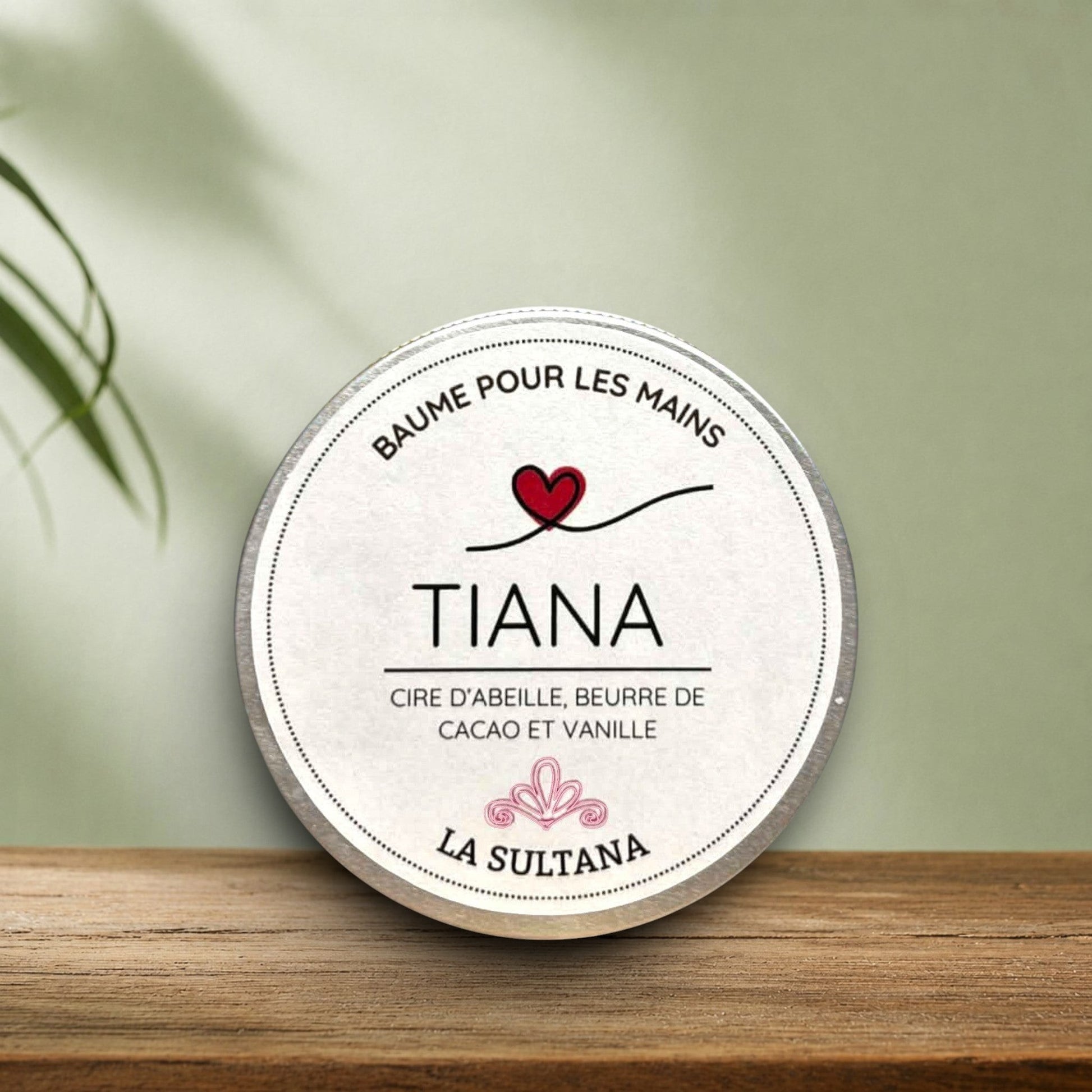 Baume pour les mains TIANA cacao & vanille - La Sultana | Soins naturels québecois
